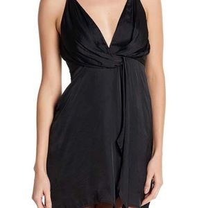 *Price Drop* Lush Satin Knotted Mini Dress